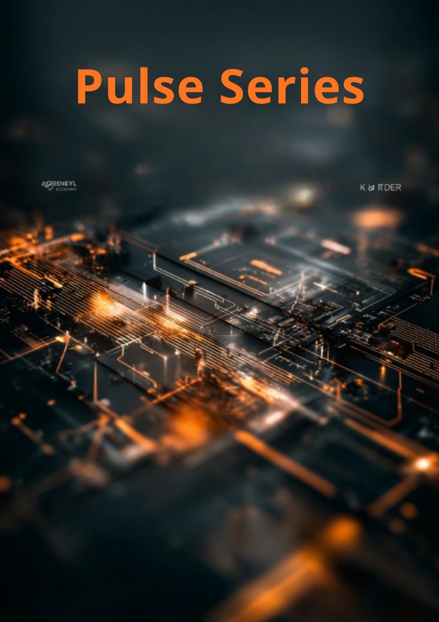 Guitar with 'Pulse Series' text on a dark background
